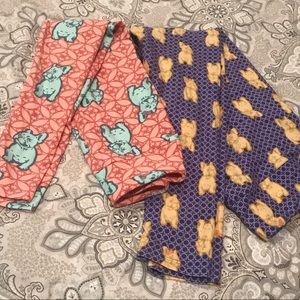 Mother/Daughter coordinating Lularoe Leggings